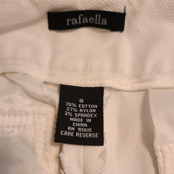 Rafaella Woman's Curvey Fit Flared Bell Bottoms, Size: 8 Color: White - Picture 15 of 16